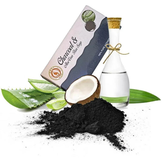 Activated charcoal and Aloe Vera